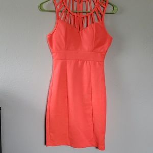 Coral Bodycon Dress